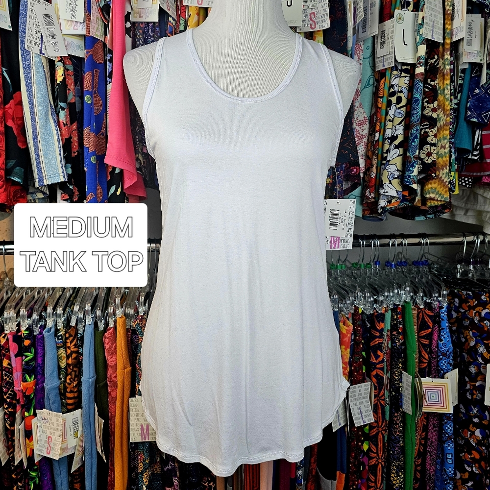 Bright White Classic LuLaRoe Tank Top - Picture 4 of 15